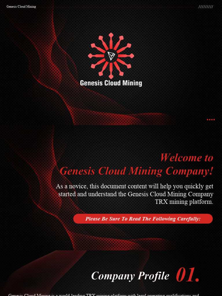 Genesis Cloud Mining | PDF | Cloud Computing | Mining