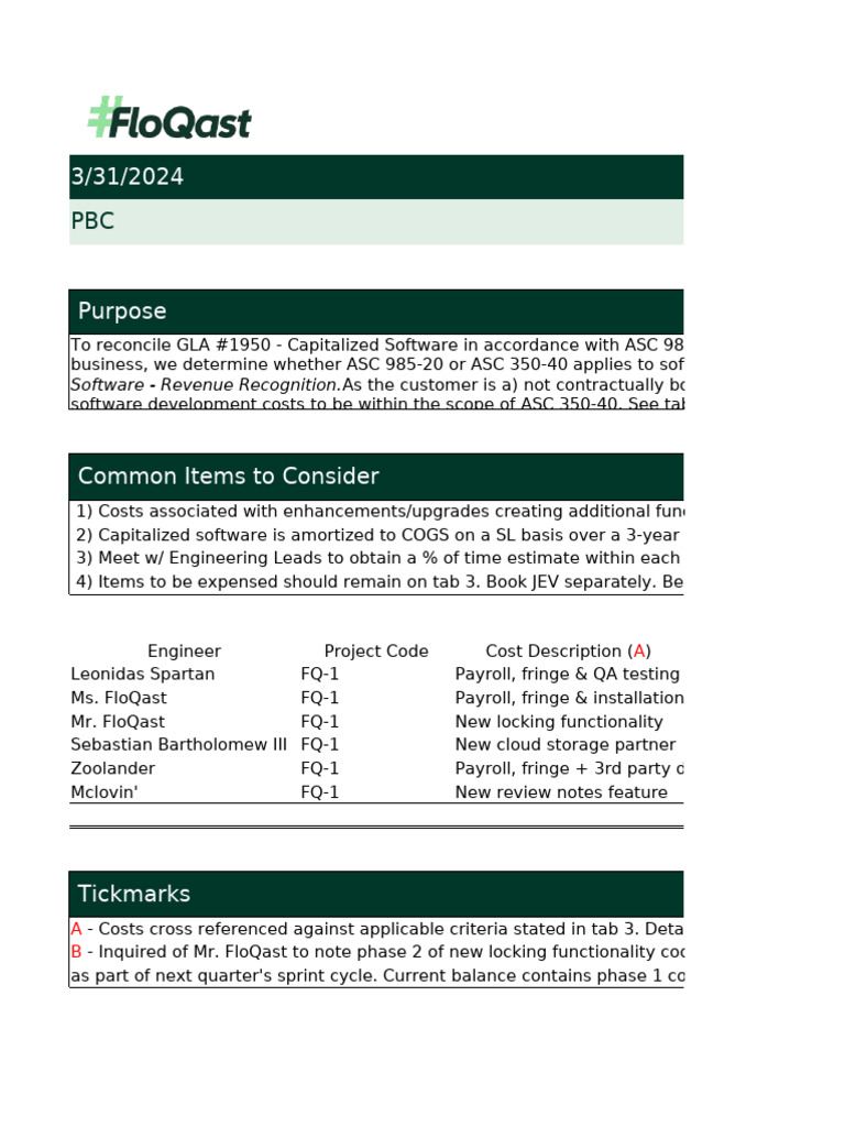 Software Capitalization Guidelines ASC 350-40 | PDF | Software ...