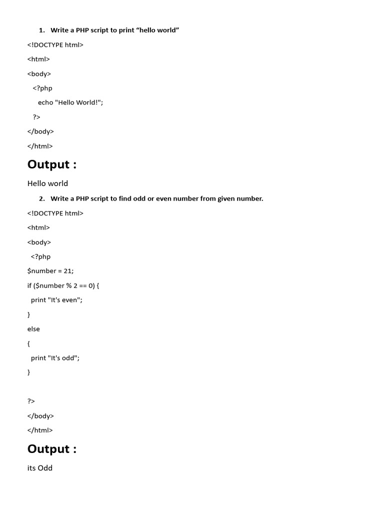 PHP Labprograms BCA NEP | PDF | Php | String (Computer Science)