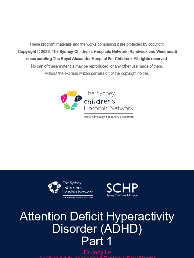 35 Behaviour and Development - ADHD | PDF | Attention Deficit ...