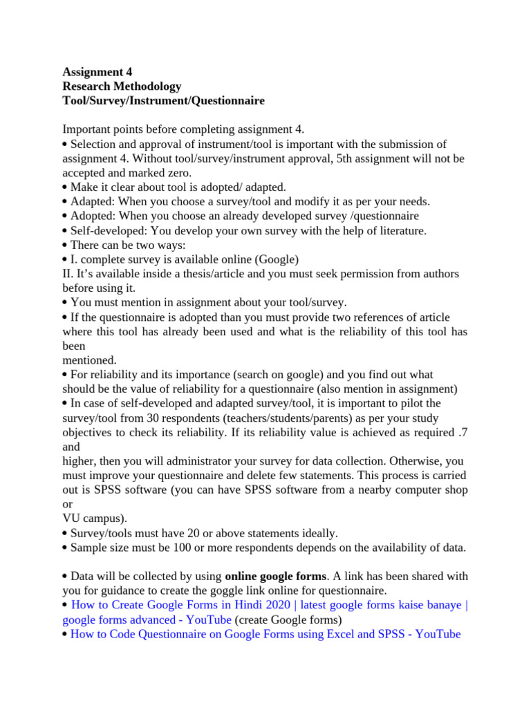 Creating Google Forms for Research Surveys | PDF | Survey Methodology ...