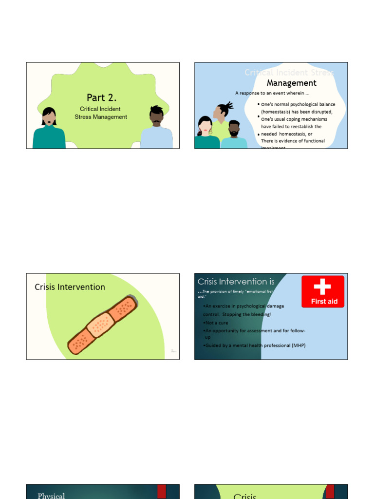 Critical Incident Stress Management Guide | PDF | Mental Health ...