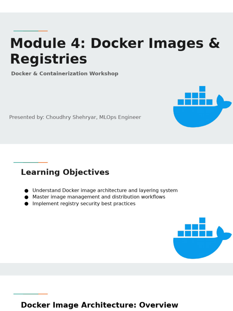 Module 4 - Docker Images & Registries | PDF | Computer Engineering ...