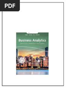 Solution Manual for Business Analytics, 4th Edition, Jeffrey D. Camm, James J. Cochran, Michael J. Fry, Jeffrey W. Ohlmann pdf download