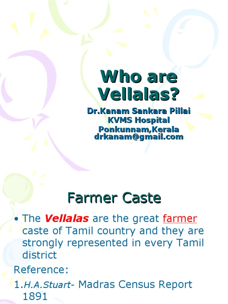 Vellalar Caste: Origins and Significance | PDF | Nature