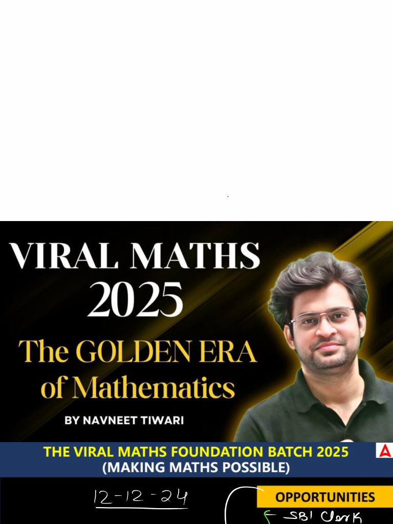 Maths For Po | PDF