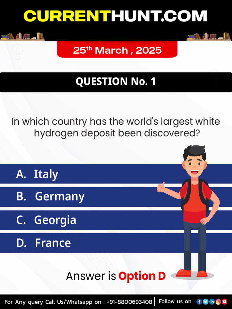 Current Hunt Quiz Questions and Answers | PDF