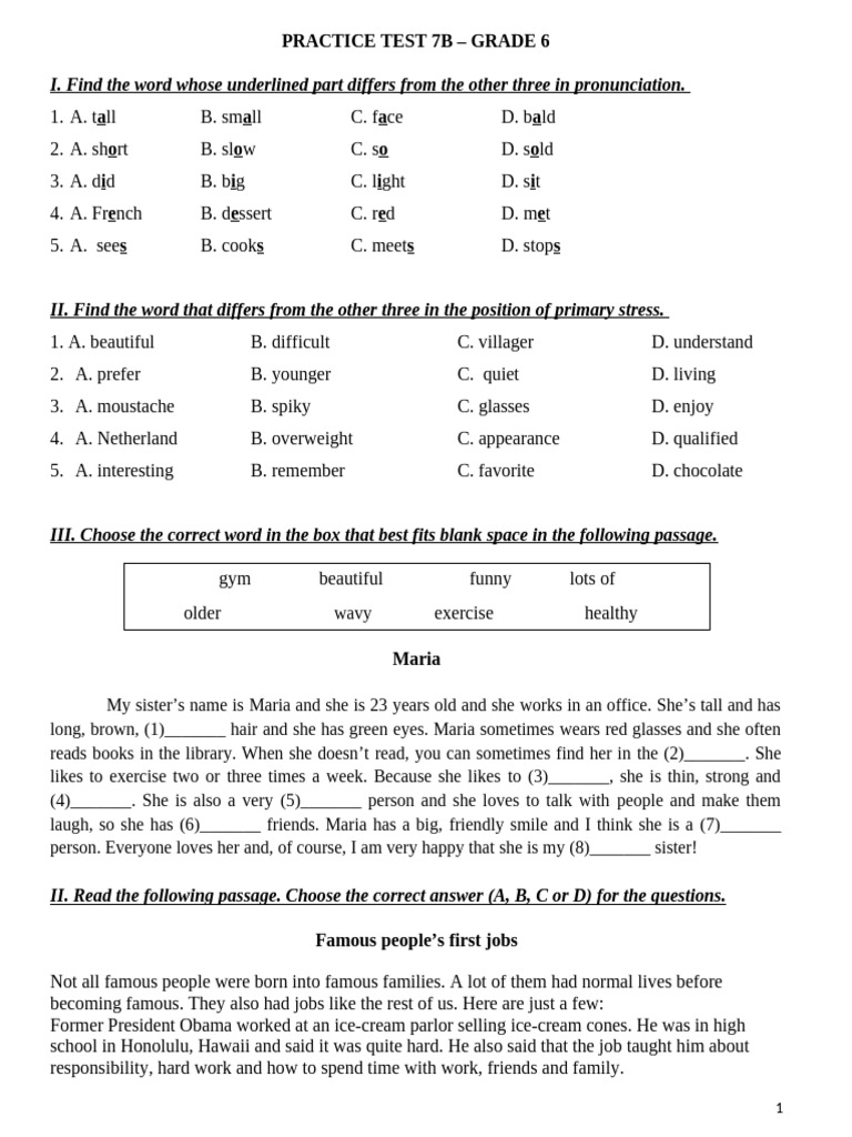 DB - FP6 - Practice Unit 7B Test1 | PDF