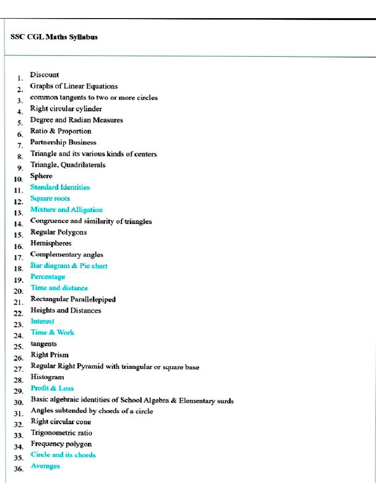SSC CGL | PDF