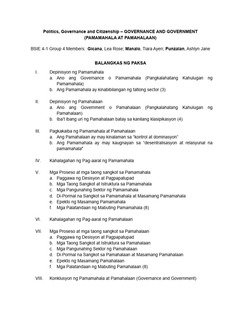 PolGov Cit Weeks 4 7 | PDF