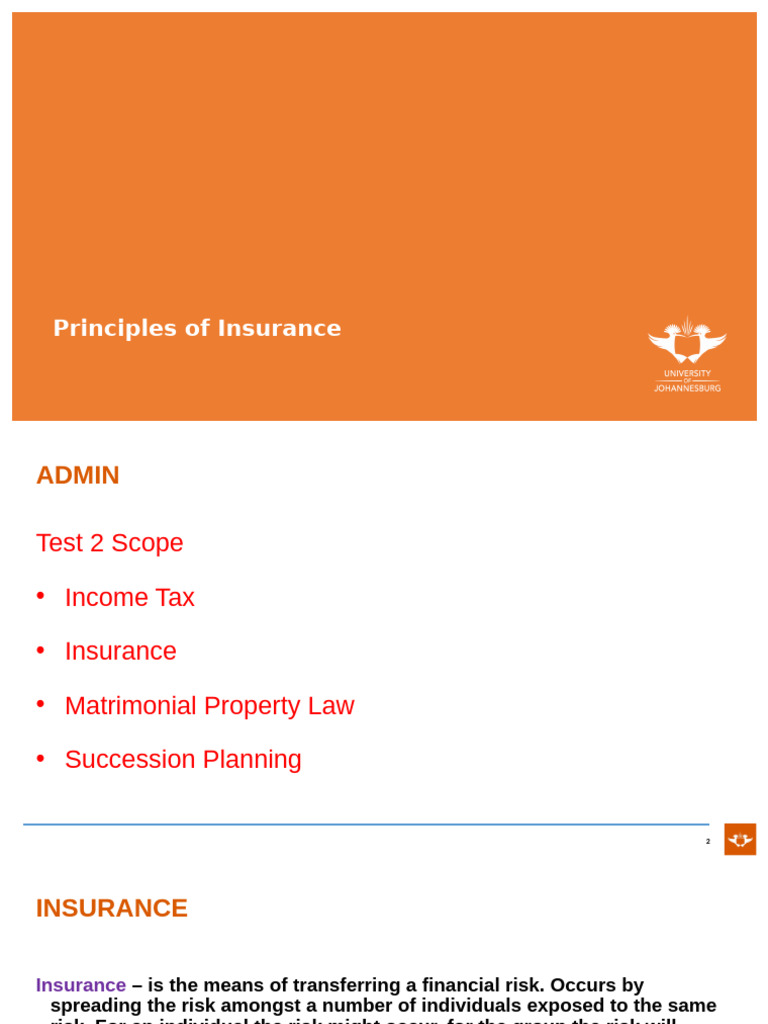 Six Principles of Insurance Explained | PDF | Insurance | Indemnity