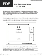 The Moxon Rectangle on 2 Meters