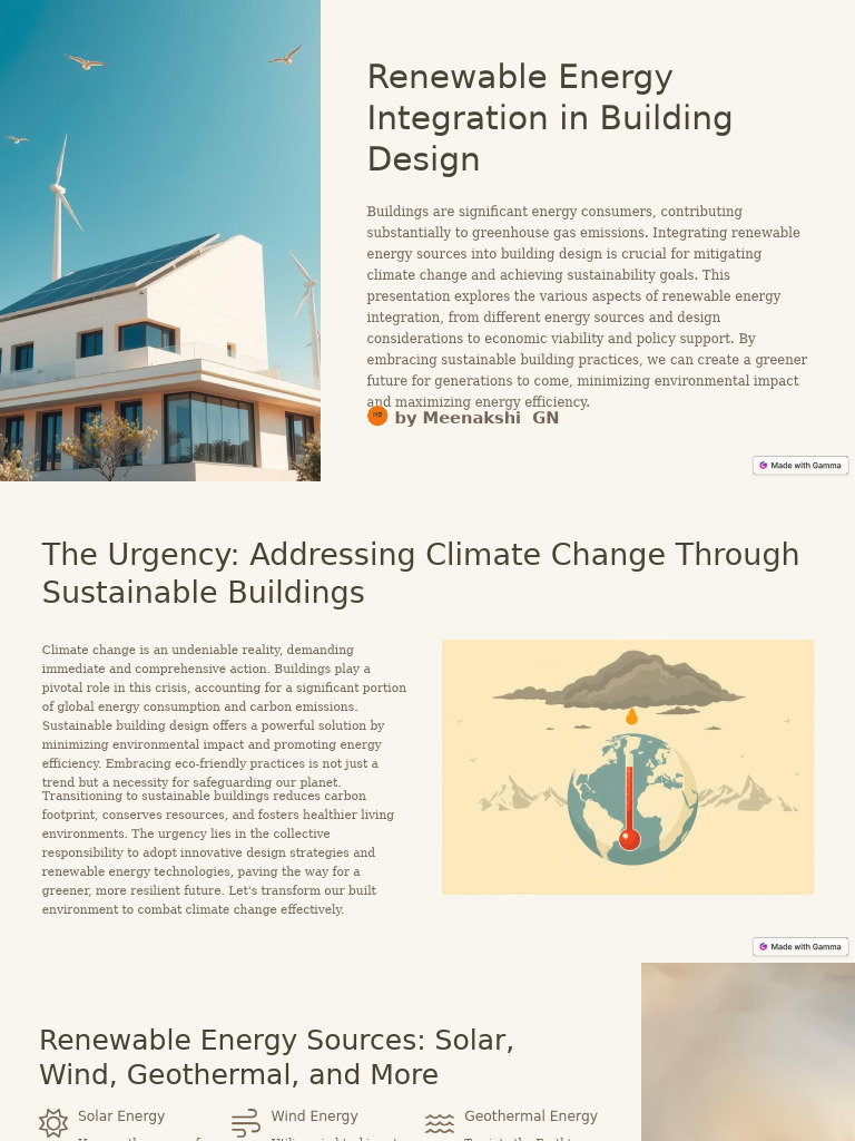 Renewable Energy Integration in Building Design | PDF | Solar Energy ... - High-Rise Building Design With Renewable Energy Integration