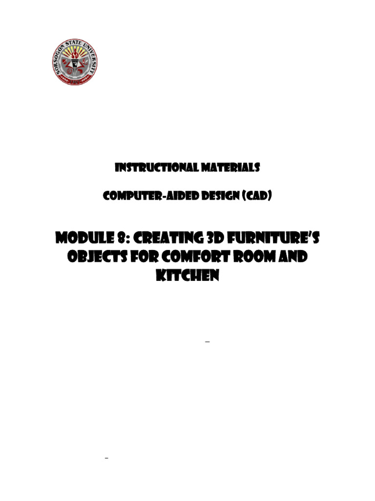 3D Furniture Design for Comfort Rooms | PDF | Circle | Ellipse
