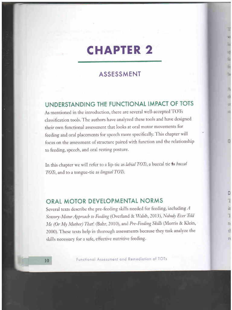 Chapter 2 - Tongue Tie ASSESSMENT | PDF | Lip | Mouth