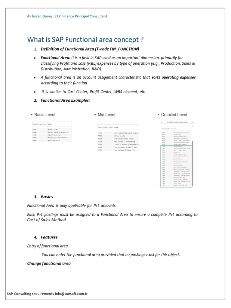 Understanding SAP Functional Areas | PDF | Income Statement | Computer ...