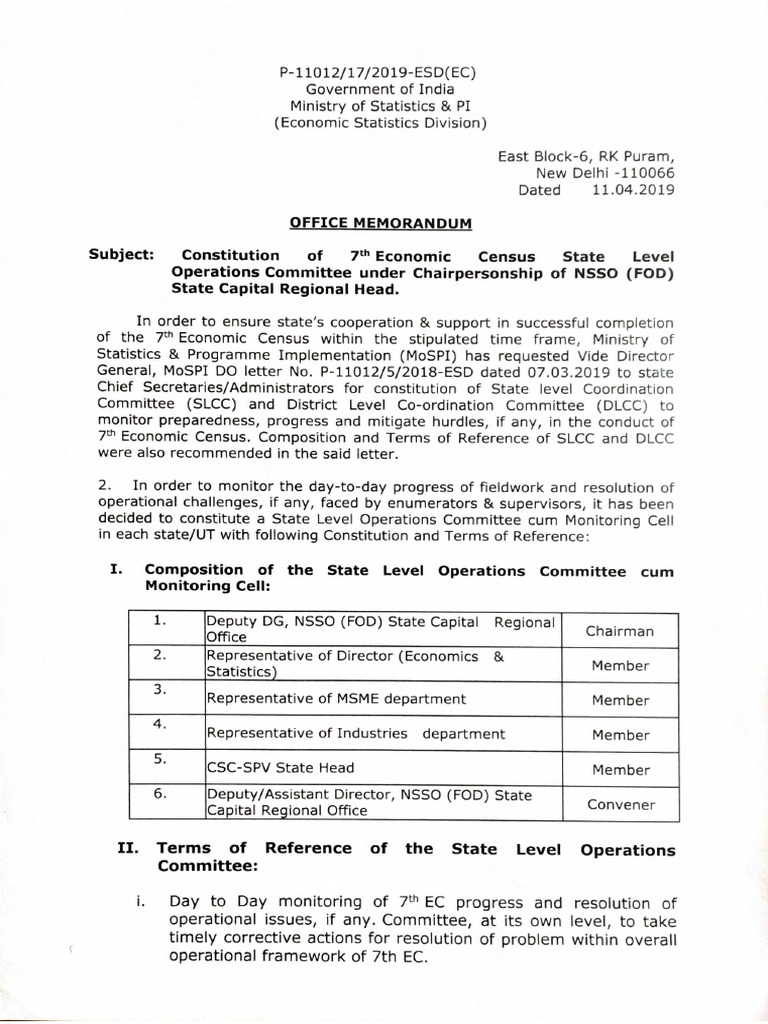 State Level Operations Committee of EC | PDF