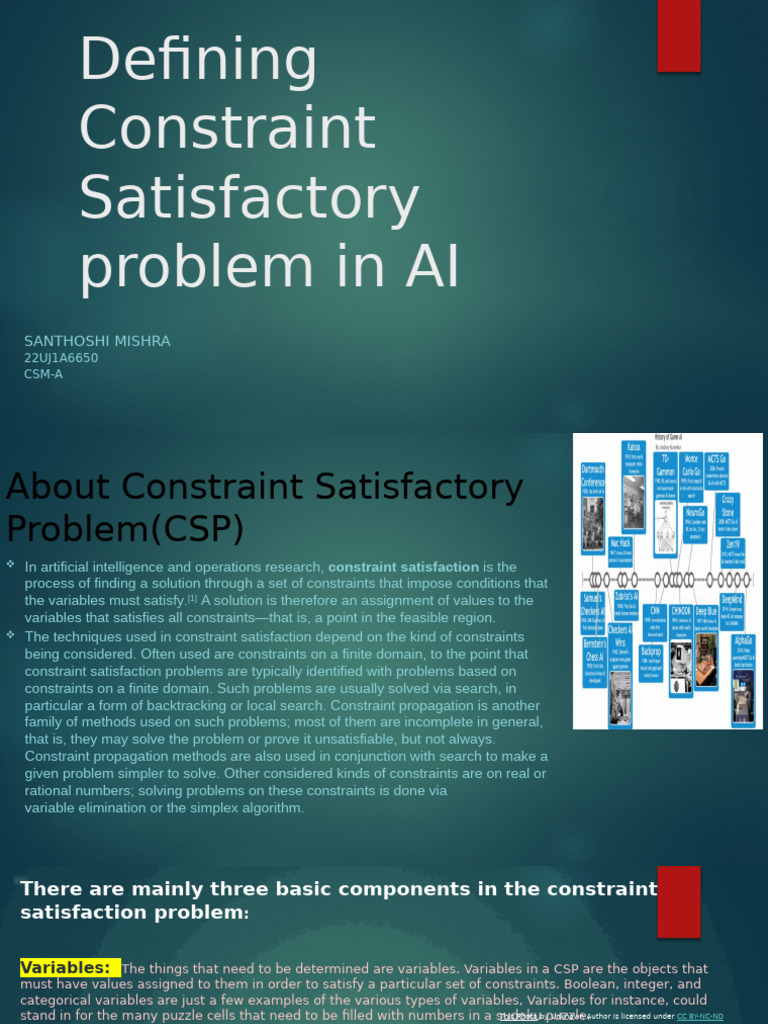 Understanding Constraint Satisfaction in AI | PDF | Computer ...