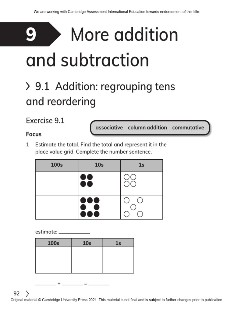 Addition and Subtraction Techniques | PDF | Subtraction | Arithmetic