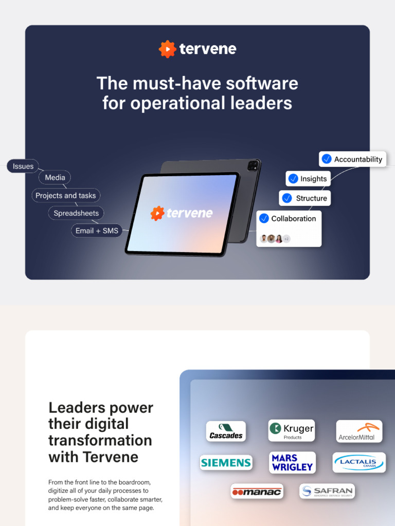 Empowering Leaders with Tervene Software | PDF | Business