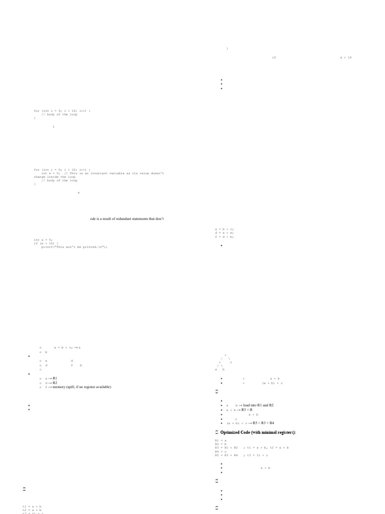 Induction Variable Detection and Elimination | PDF | Control Flow ...