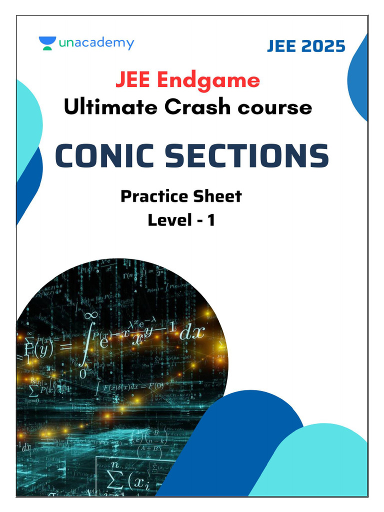 Conic Sections Crash Course Questions | PDF | Ellipse | Euclidean Geometry