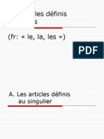 Les Articles Definis