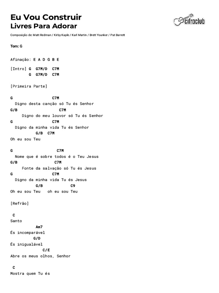 Letra da Música 