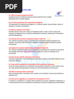 AML KYC Mock Test - Practice Tests | PDF | Money Laundering | Banks