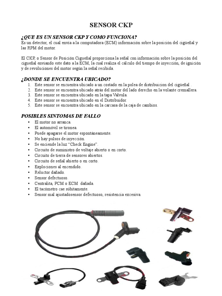 Sensor Ckp: ¿Que Es Un Sensor Ckp Y Como Funciona?