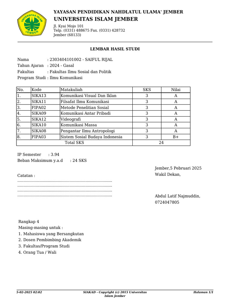 LHS Mahasiswa | PDF