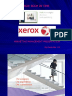 Xerox: Book in Time: Marketing Management Presentation