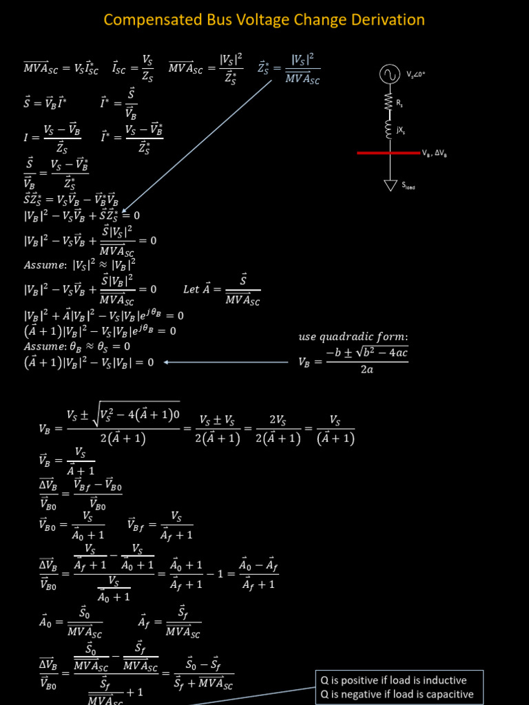 Bus Compensation Derivation | PDF | Capacitor | Inductance