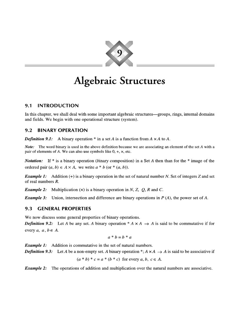 Unit 4 Algebric Stucture | PDF