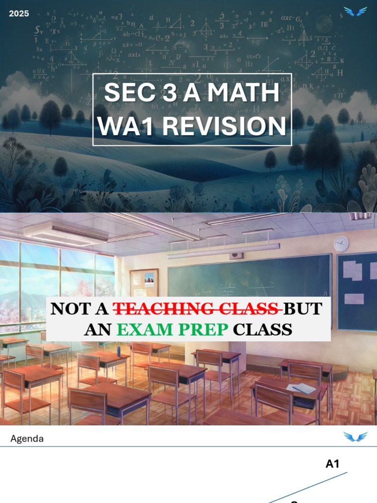 Sec 3 A Math Exam Prep Guide | PDF | Quadratic Equation | Mathematical ...