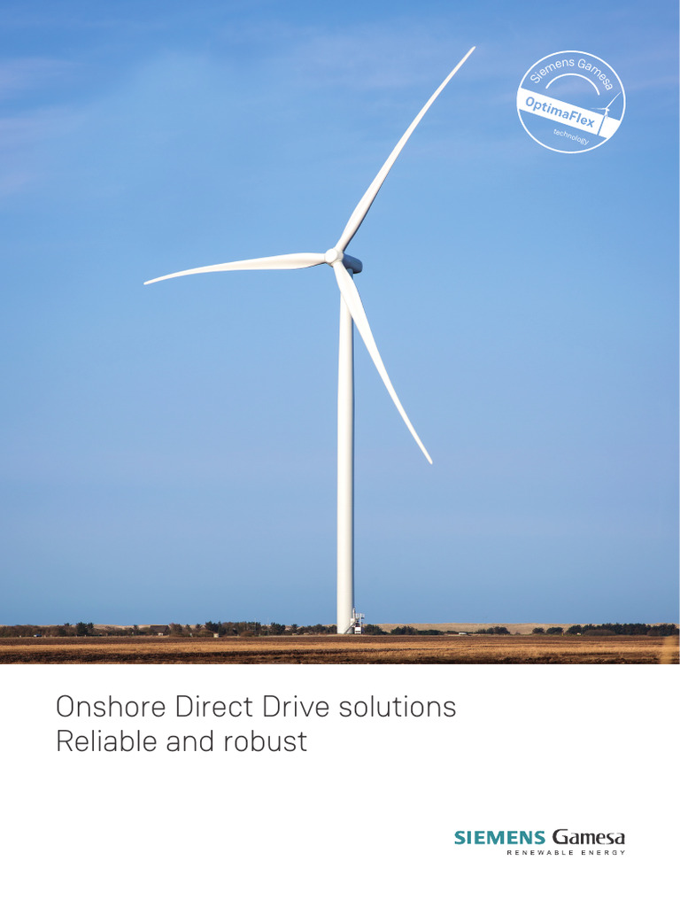 Siemens Gamesa Onshore Direct Drive Solutions | PDF | Renewable ...