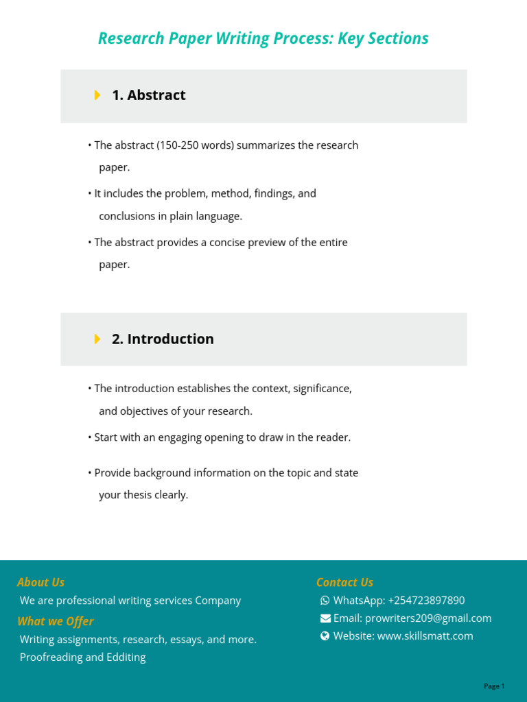 Research Paper Writing Essentials | PDF