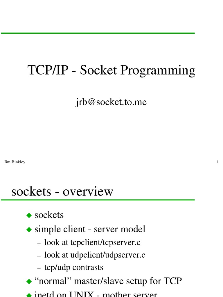 Socket Programming Essentials | PDF