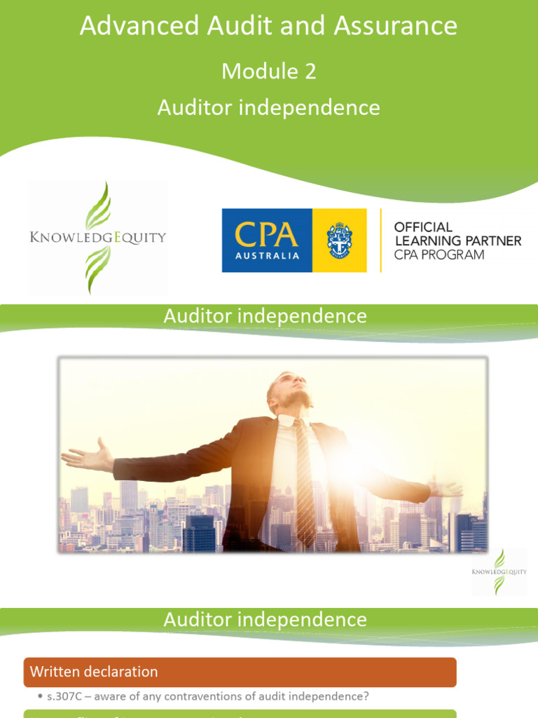 Auditor Independence in Australia: Key Regulations | PDF