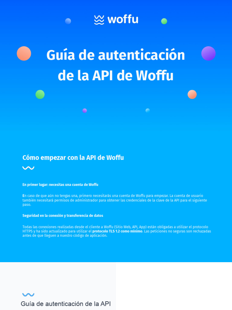Guía de Autenticación API Woffu | PDF | Transport Layer Security | Red ...
