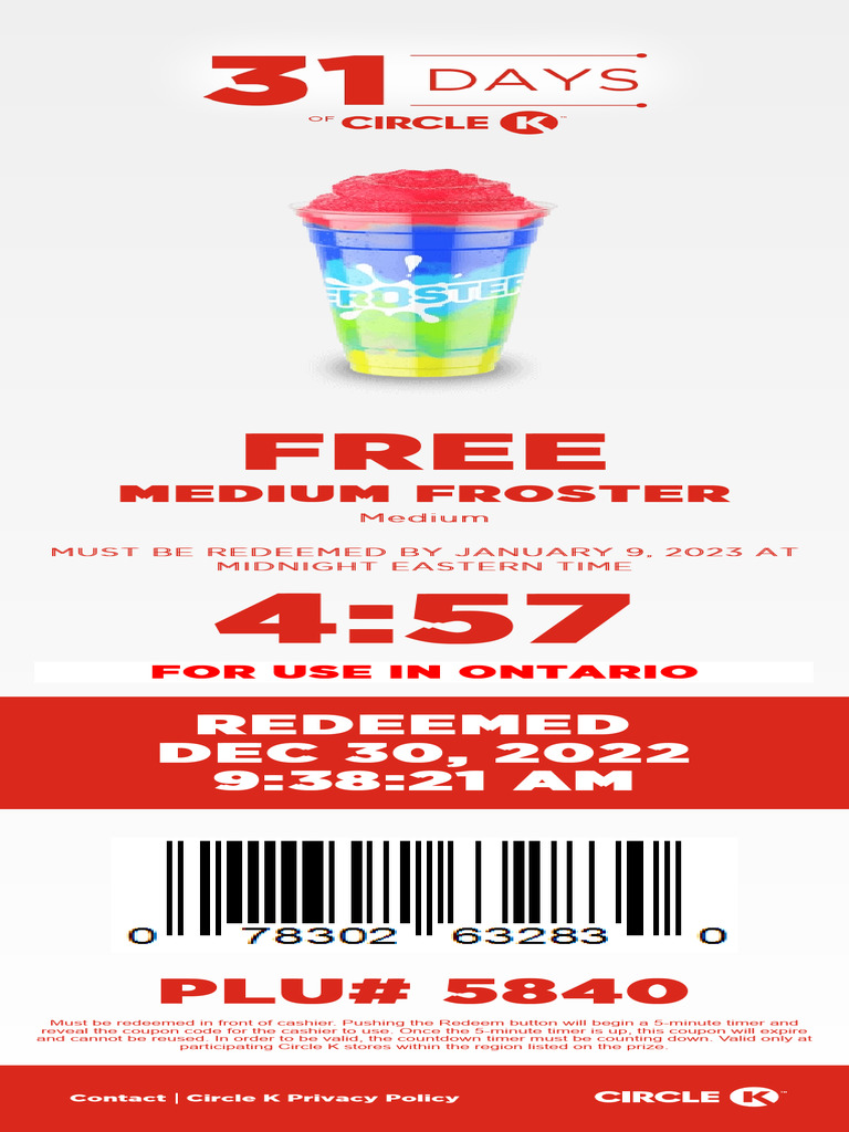Circle K Free Coupon Redemption Guide | PDF