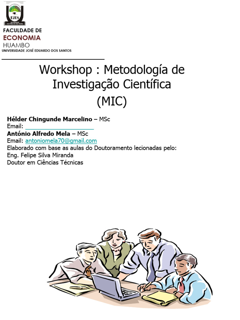 Metodologia de Investigação Científica: Workshop | PDF | Método ...