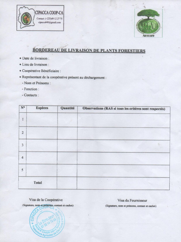 BORDEREAU | PDF