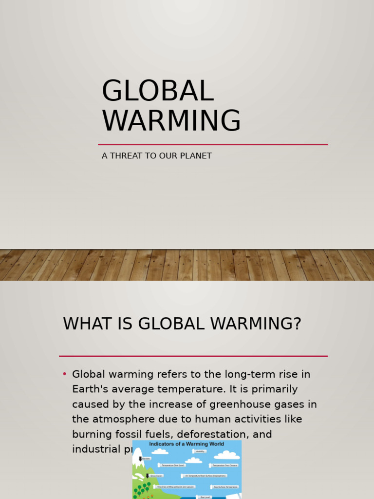 Global Warming 10 Slide Presentation by Baby | PDF