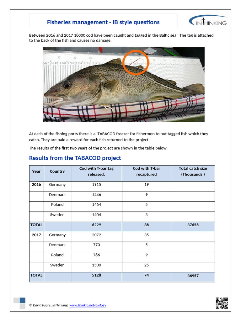 Kami Export - Reyana Sarai - Fisheries - Questions - Sheet | PDF | Cod ...