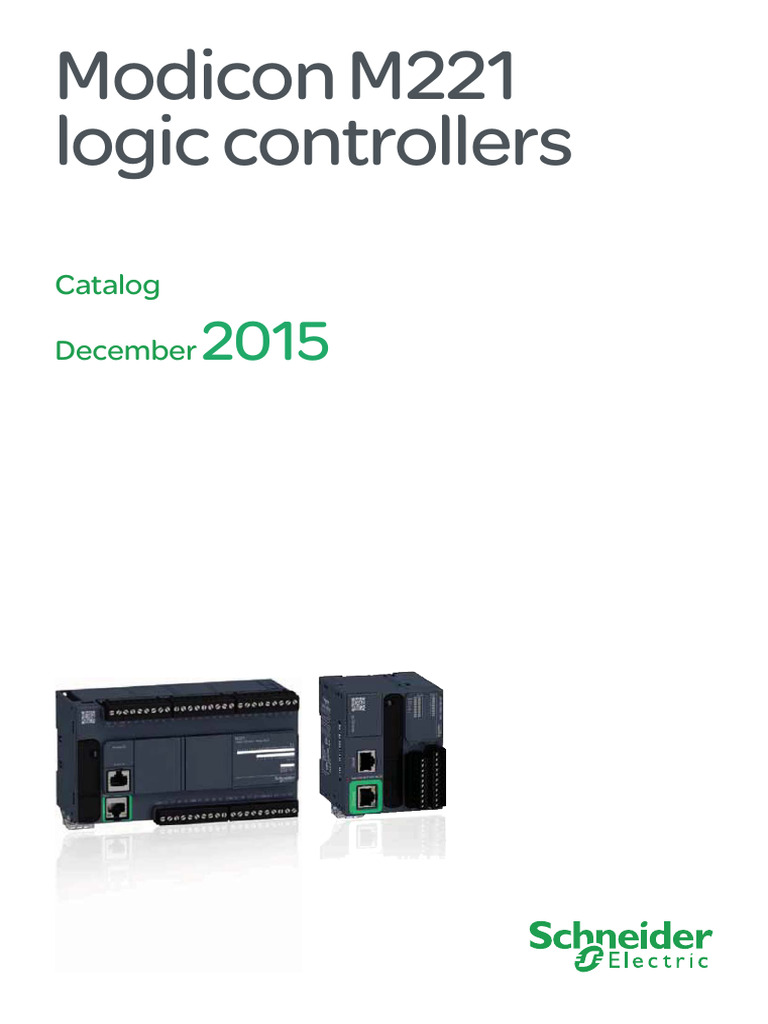 Modicon M221 Logic Controllers: Catalog December | PDF | Programmable ...