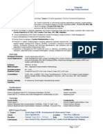 Career Summary: 7 Years of IT Industry Experience Including 7 Years of Oracle Application Techno-Functional Experience