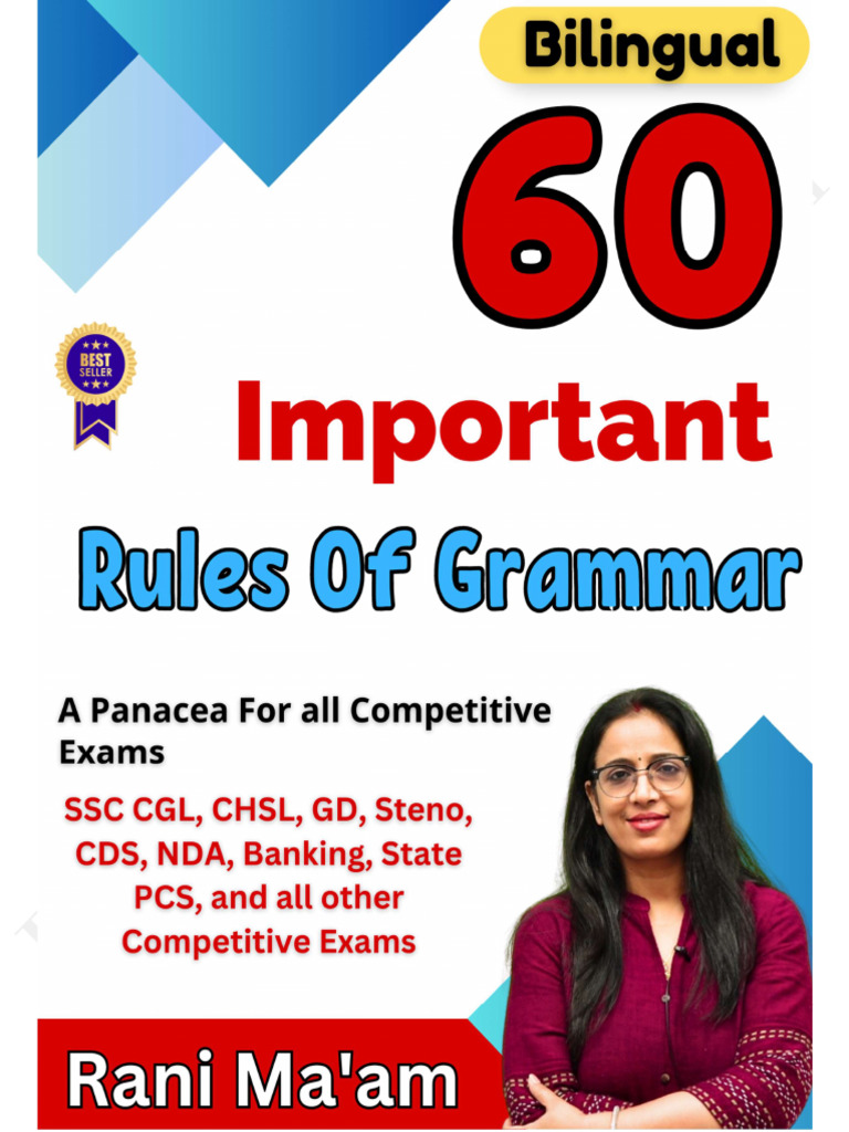 60 Essential Grammar Rules by Rani Ma'am | PDF | Grammatical Number ...