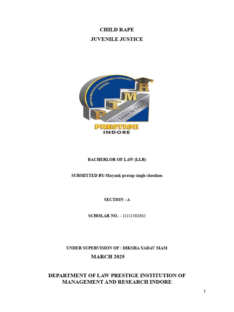 Child Rape: Legal Frameworks & Impact | PDF | Rape | Child Sexual Abuse