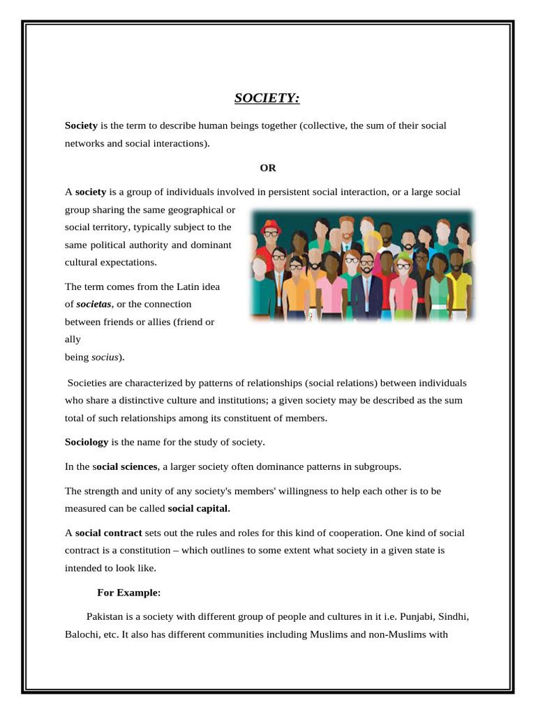 Intro To Society Topic | PDF | Society | Behavioural Sciences